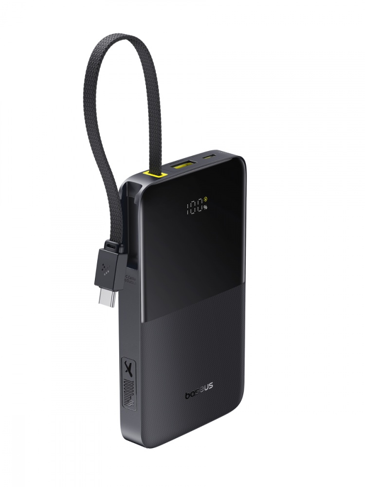 yd2flvdjzyhico2f7vuybdb1456p2usb Baseus Powerbank 22.5W 10000mAh + Display EnerFill FC51 Bipow2 Pro Black - Image 1