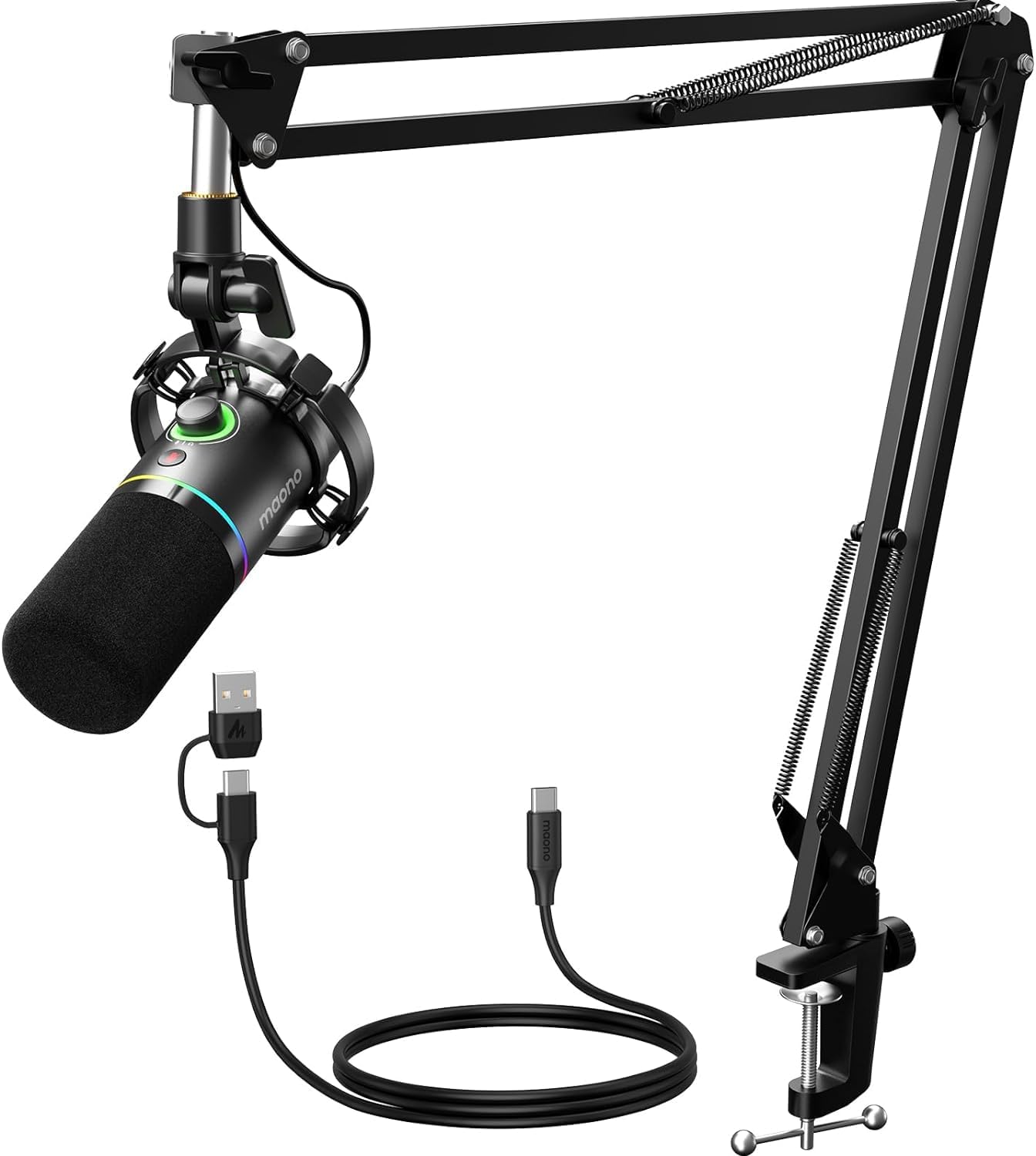 00_1785849731 Maono Microphone Boom Arm Dynamic USB & XLR Professional PD200XS - Image 1