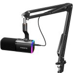 Maono Microphone Boom Arm Dynamic USB & XLR PD100XS Black