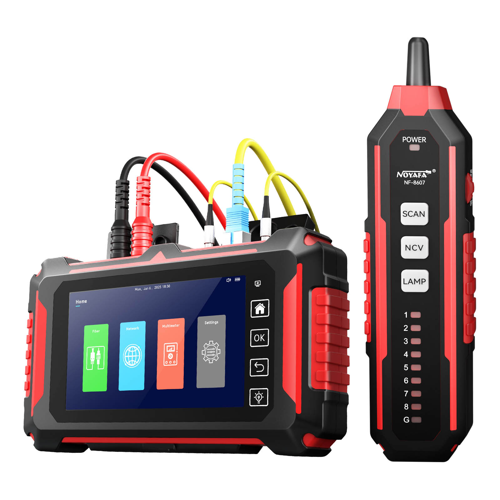 1_1776922438 Noyafa Fiber & Network Tester with 150km OTDR, Full-protocol Network Analysis, PoE Testing, Ethernet Cable Verification, Multimeter NF-8607 - Image 1