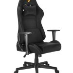 Lumivida Gaming Chair with Adjustable Height/Headrest/Armrests Titltable Backrest & RGB Lights Black GCH01-1-01