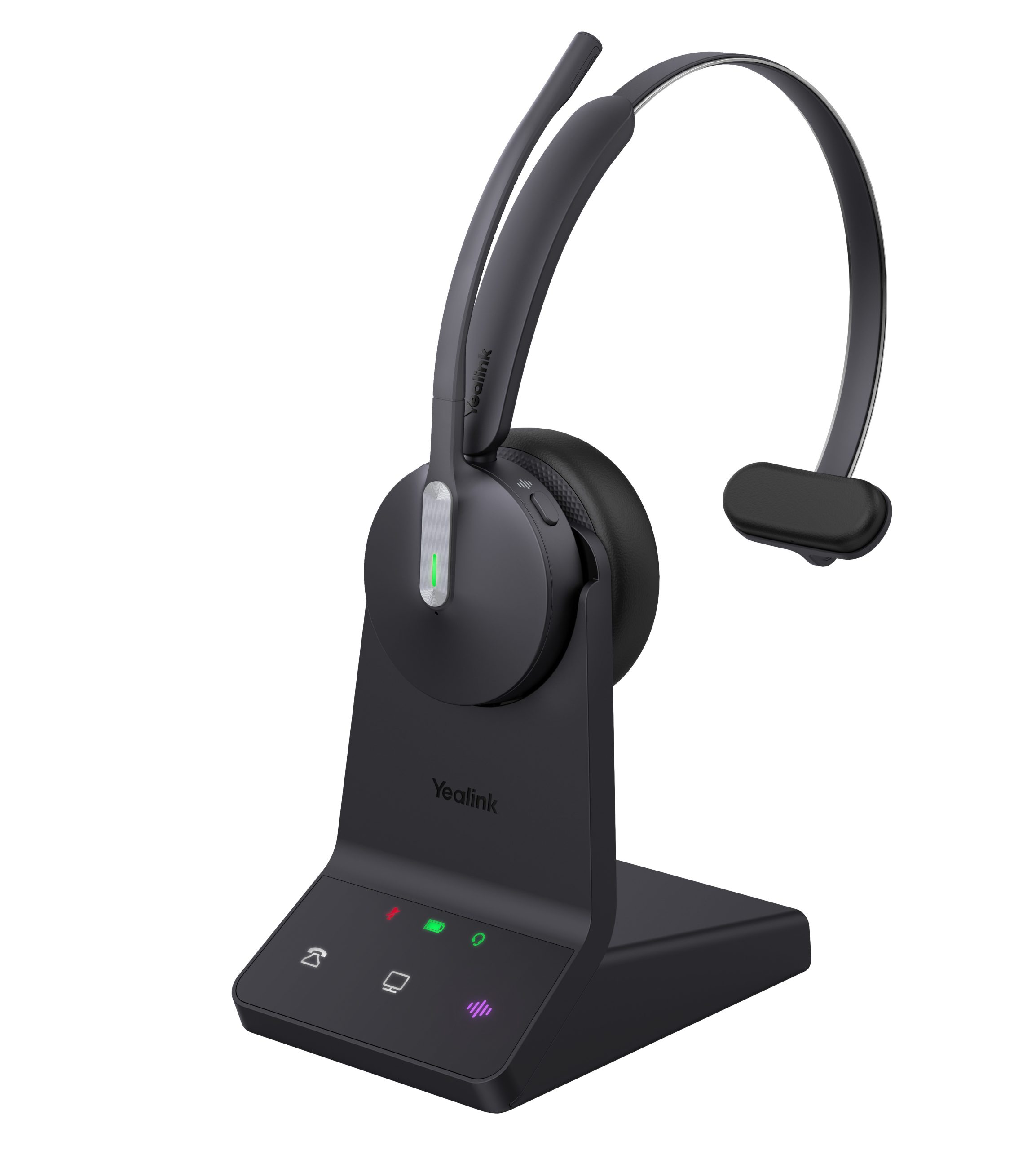 1_1785317175 Yealink Headset Wireless Dual-Mode DECT/Bluetooth 3-Mic NC with Basestation WH64 Mono Teams - Image 1