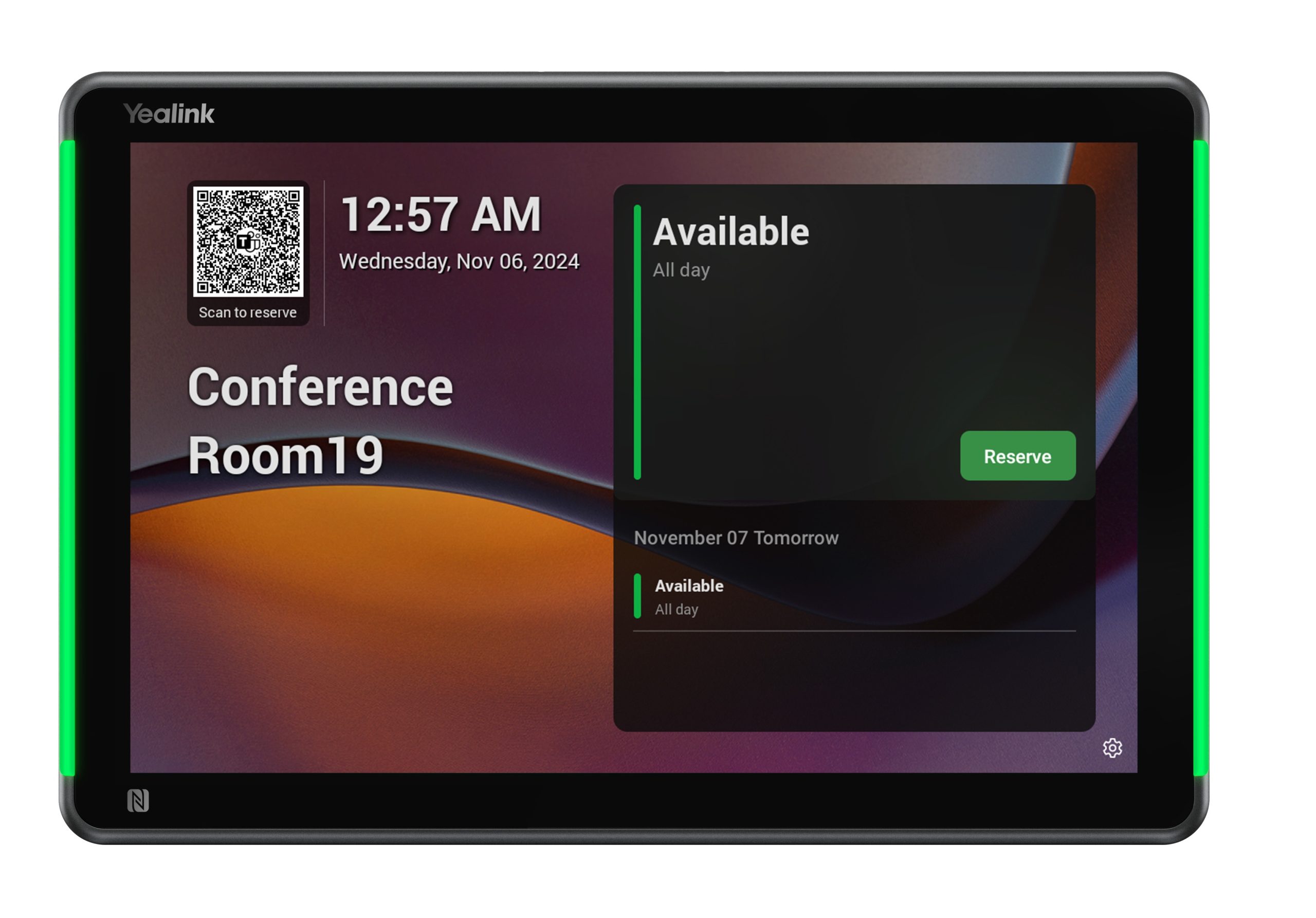 1_1785390097 Yealink MTR Scheduling Panel for Booking & Status with 10.1'' Touch, PoE, Wi-Fi/BT, RFID/NFC RoomPanelPlus E2 - Image 1