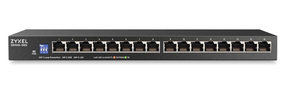3_1782120595 Zyxel Switch Gigabit Ethernet 16-Port UK Plug GS1100-16ES - Image 1
