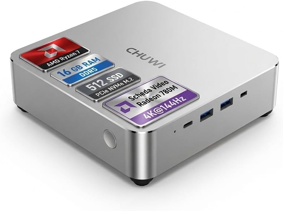 51ysAMIP4pL._AC_SL1024_ Chuwi Mini PC AUBOX, Ryzen™ 7 8745HS , 16GB DDR5, 512GB - Image 1