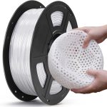 Anycubic TPU Filament Clear Orange 1Kg. Ideal Usage: Phone cases, custom gaskets, footwear prototypes, RC car tires, and vibration dampeners.