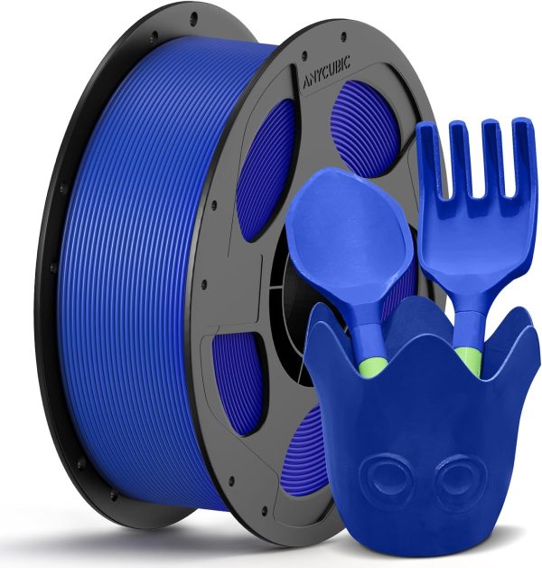 Anycubic PETG Filament Blue 1Kg. Ideal Usage: Mechanical brackets, water bottles, drone parts, and functional outdoor fixtures. Offering high impact resistance, weather durability, and chemical resistance.