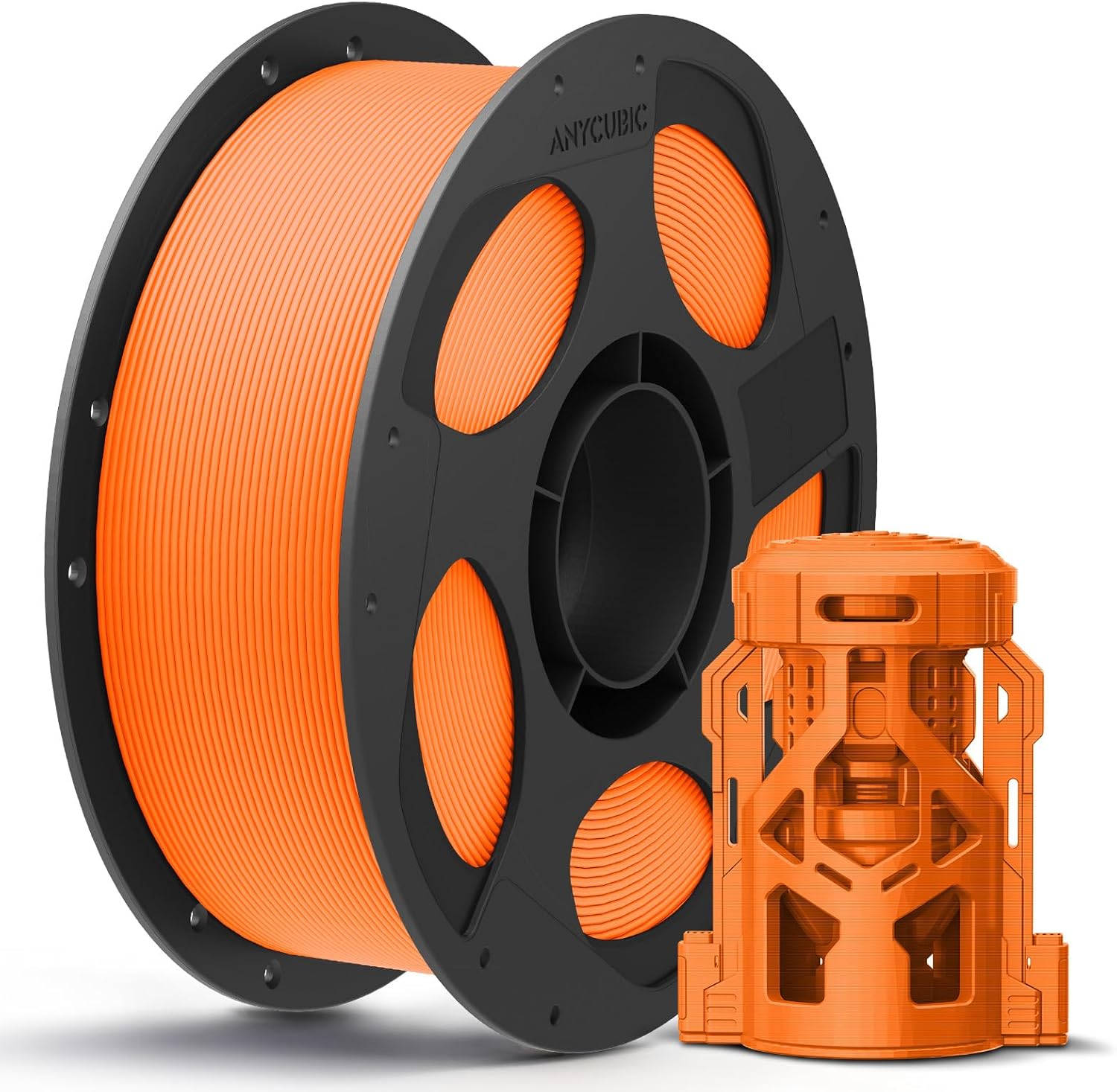 PLA__ORANGE Anycubic PLA+ Filament Blue 1Kg. Ideal Usage: Functional prototypes, mechanical parts, durable household gadgets, and brackets or mounts that require more impact resistance than standard PLA can provide. - Image 1