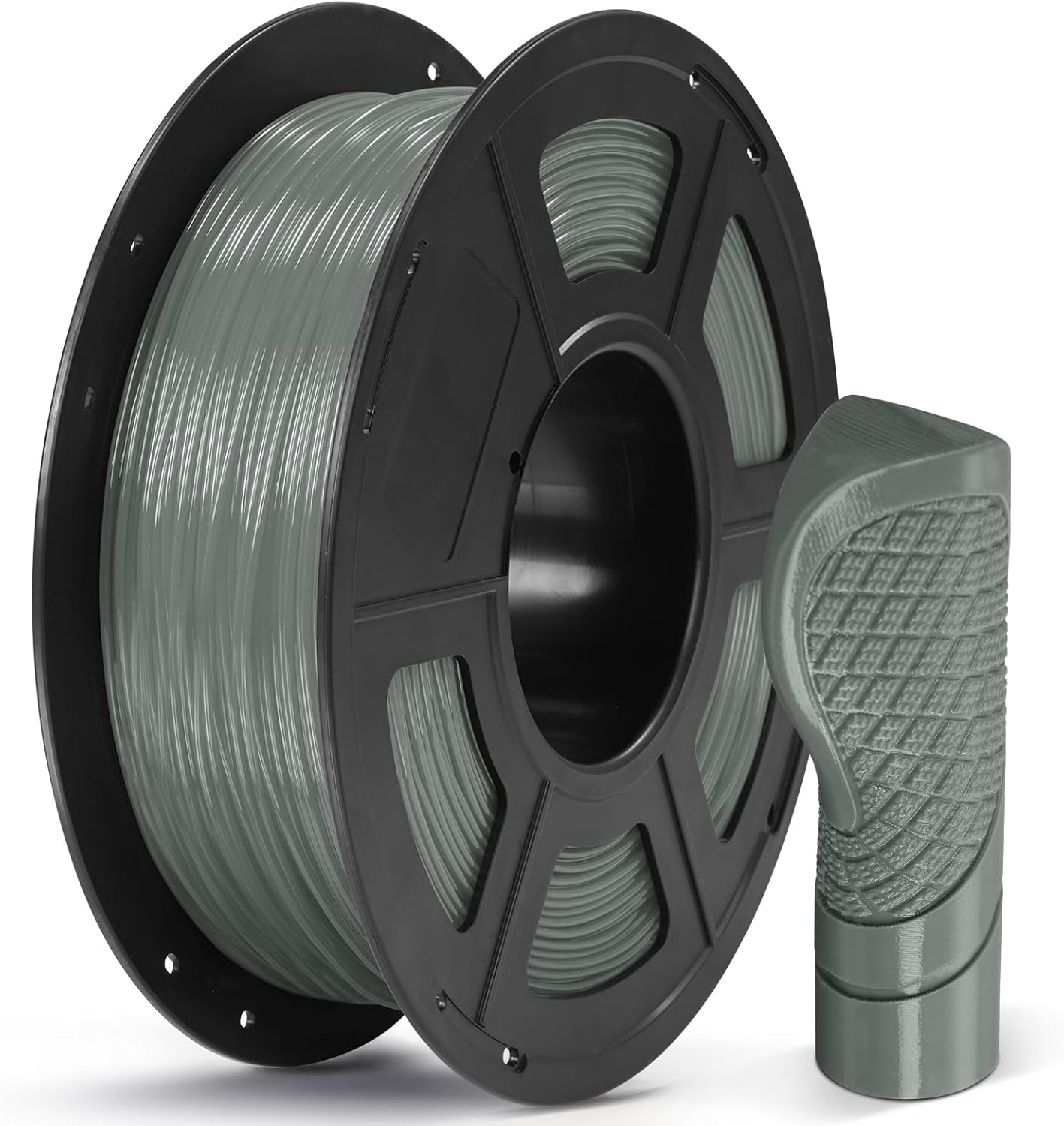 TPU_GREY Anycubic TPU Filament Grey 1Kg. Ideal Usage: Phone cases, custom gaskets, footwear prototypes, RC car tires, and vibration dampeners. - Image 1