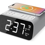 Majority Darwin Bedside Radio with Alarm Clock, Wireless Charger, FM, Bluetooth & Built-in Thermometer