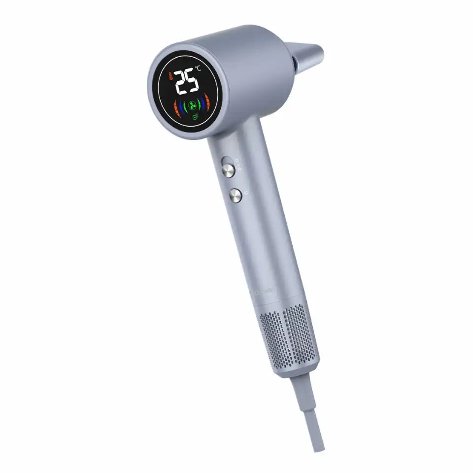 denver_hdd-1400s__2_ Denver Home Hair Dryer 3 Temperature Settings & LED Display HDD-1400S Silver - Image 1