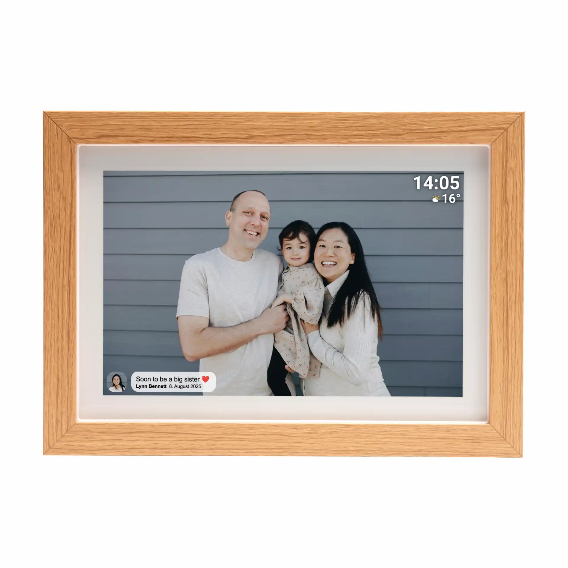 denver_pff-1042lw__2___1_ Denver Photoframe 10.1'' Smart with FRAMEO PFF-1042LWMK3 Light Wood - Image 1