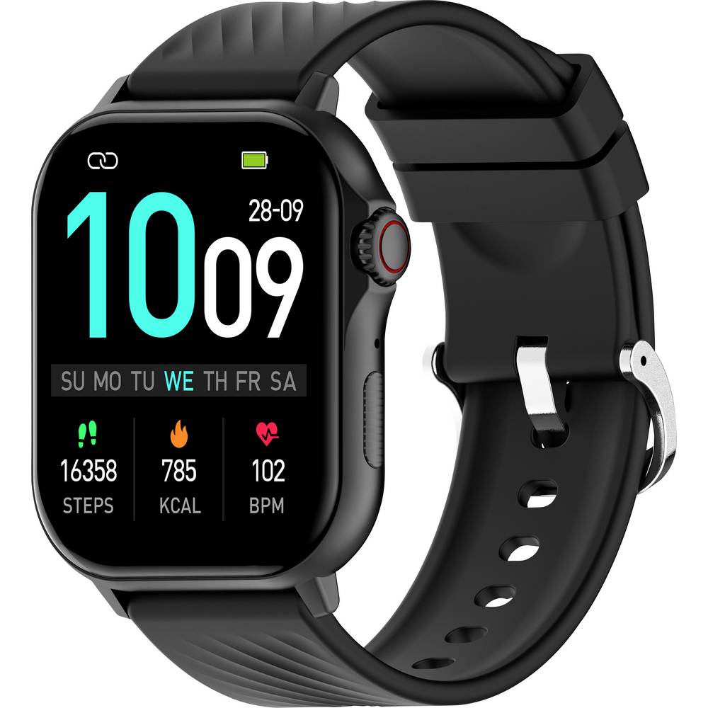 image_1783420656 Denver Smartwatch with Call Function, Blood Pressure, GPS, SWG-159B Black - Image 1