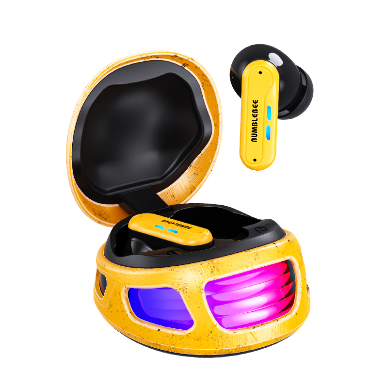1_1789632505 Transformers TWS Earphones TF-T16 Yellow - Image 1