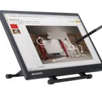 QOMO PresenStation 800F1 24" 4K Interactive Podium Monitor 10-Point Touch, EM Pen, HDMI In/Out & USB-C QIT800 F1
