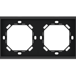 HDL Panel XELENT SERIES Charcoal Grey Panel Frame 2 Gang
