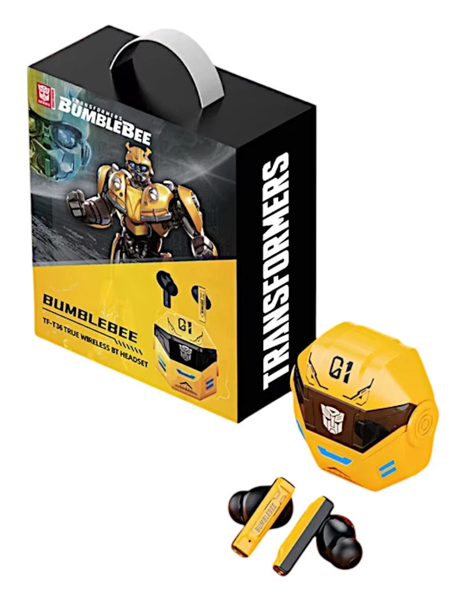 __57 Transformers TWS Earphones TF-T36 Yellow - Image 1