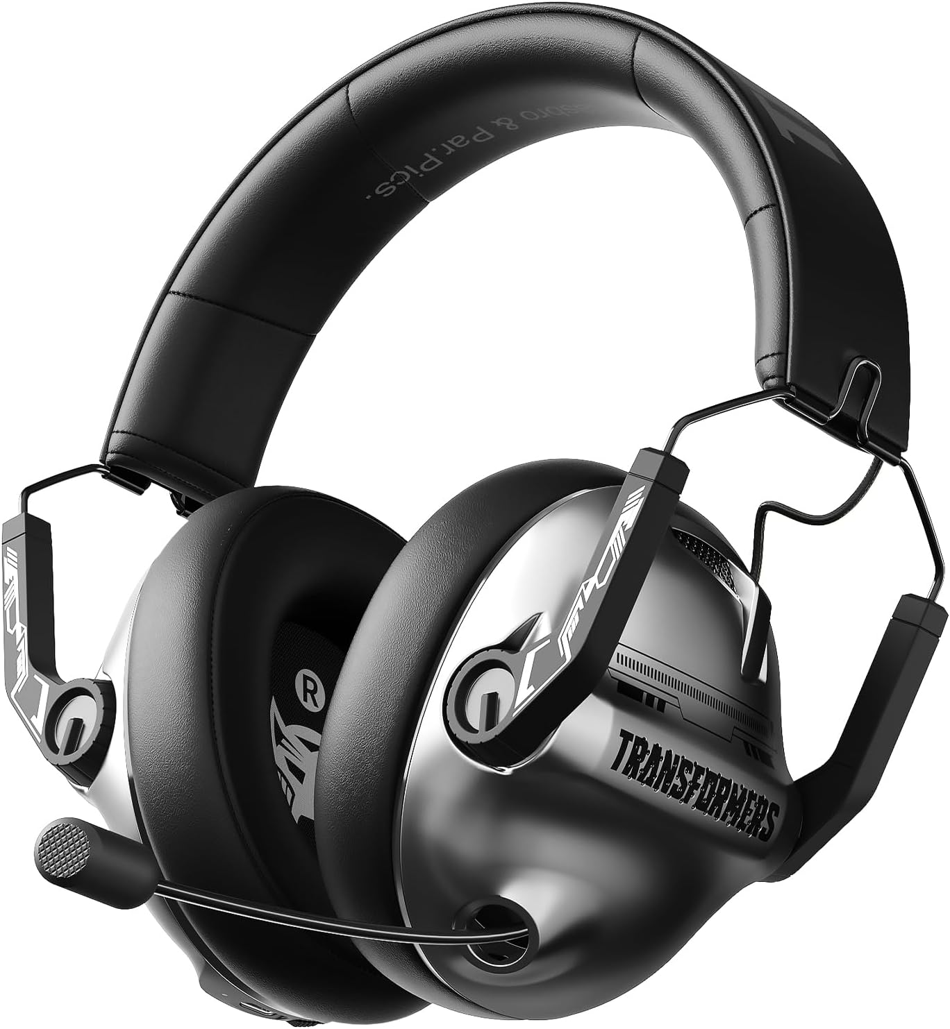 71flbfVOJNL._AC_SL1500_ Transformers Wireless Gaming Headset 7.1 Surround Sound , 100H Playtime, Bluetooth 5.4, Foldable, TF-G03 Grey - Image 1