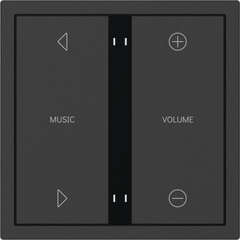 xelent-series-4-button-smart-panel-charcoal-gray HDL Panel XELENT SERIES Charcoal Grey 4 Buttons (Plastic) - Image 1