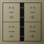 HDL Panel XELENT SERIES Antique Bronze 8 Buttons (Aluminium)
