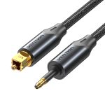 Vention AUDIO Optical Cable Toslink to Mini Toslink Aluminum 2.0m BKCBH