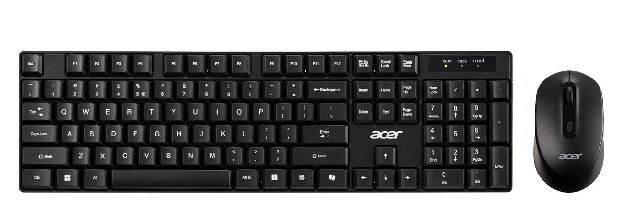 Acer_Wireless_Keyboard_Mouse_Combo-01 Acer Keyboard & Mouse Combo Wireless 2.4Ghz Black AAK410 - Image 1